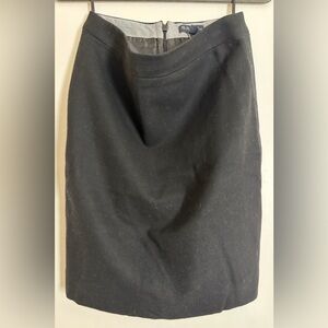 J.Crew Factory Black Woolen Pencil Skirt size 4